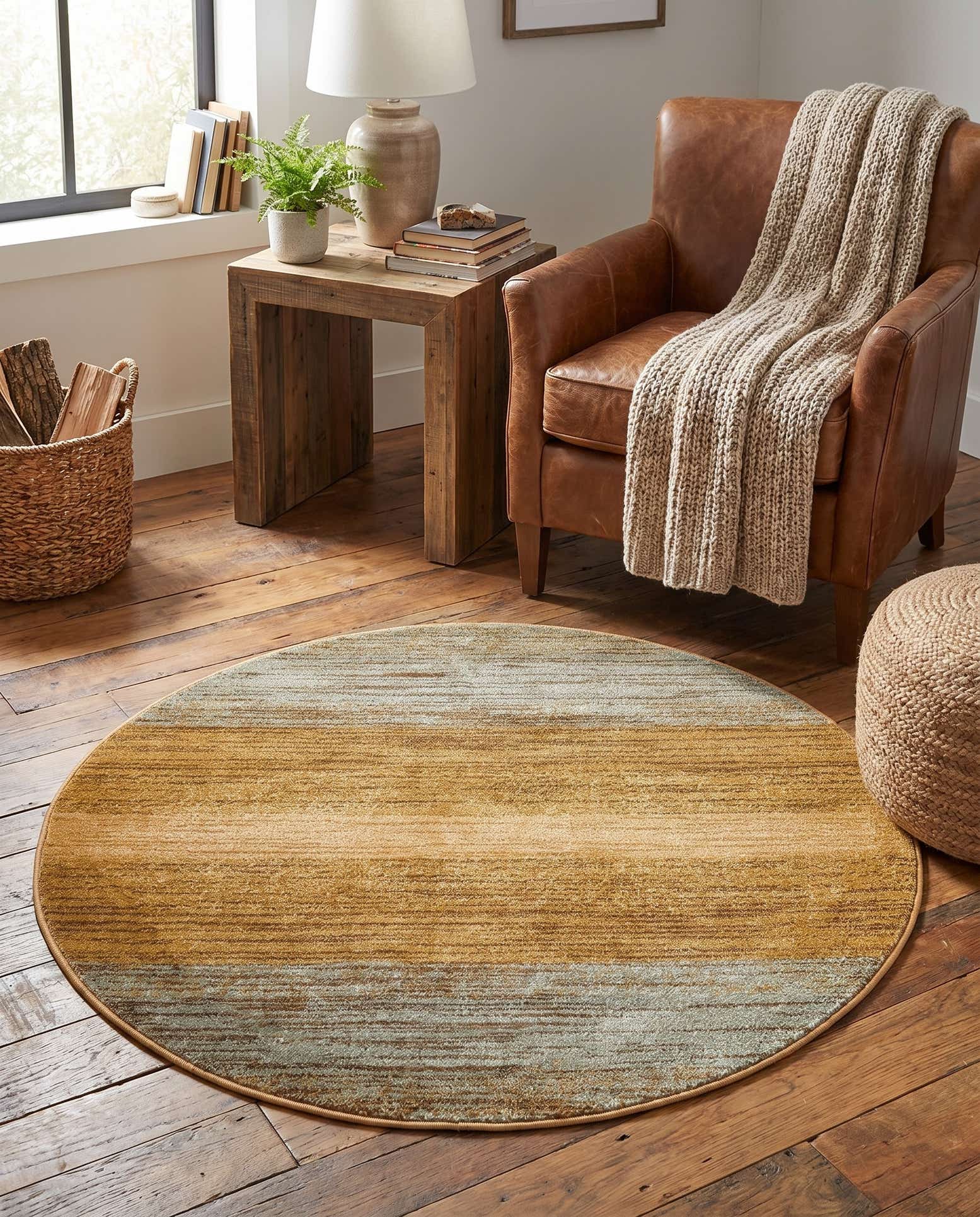 3' x 3' Kashkuli Gabbeh Round Rug