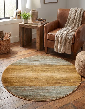 3' x 3' Kashkuli Gabbeh Round Rug