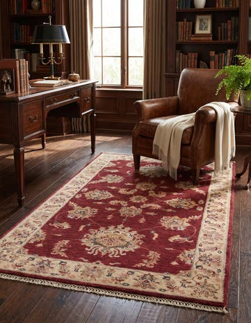 3' 1 x 4' 11 Hand Knotted Ziegler Rug