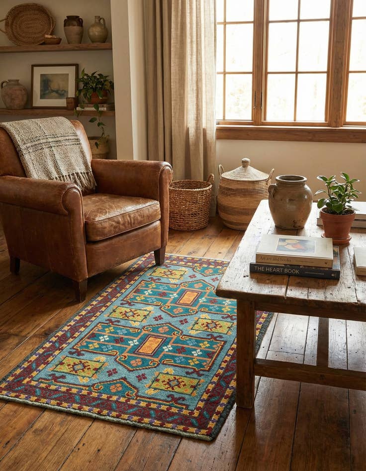 Detail image of 2' 10 x 4' 2 Hand Knotted Balouch Rug