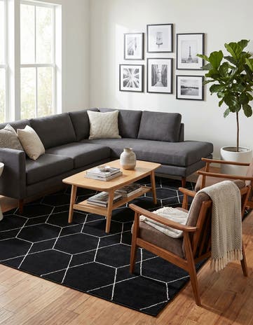 7' 10 x 11' Lattice Frieze Rug