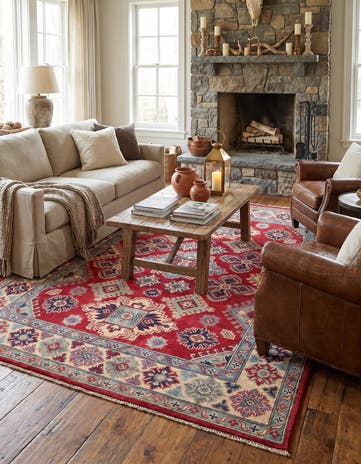 5' x 6' 8 Hand Knotted Kazak Rug