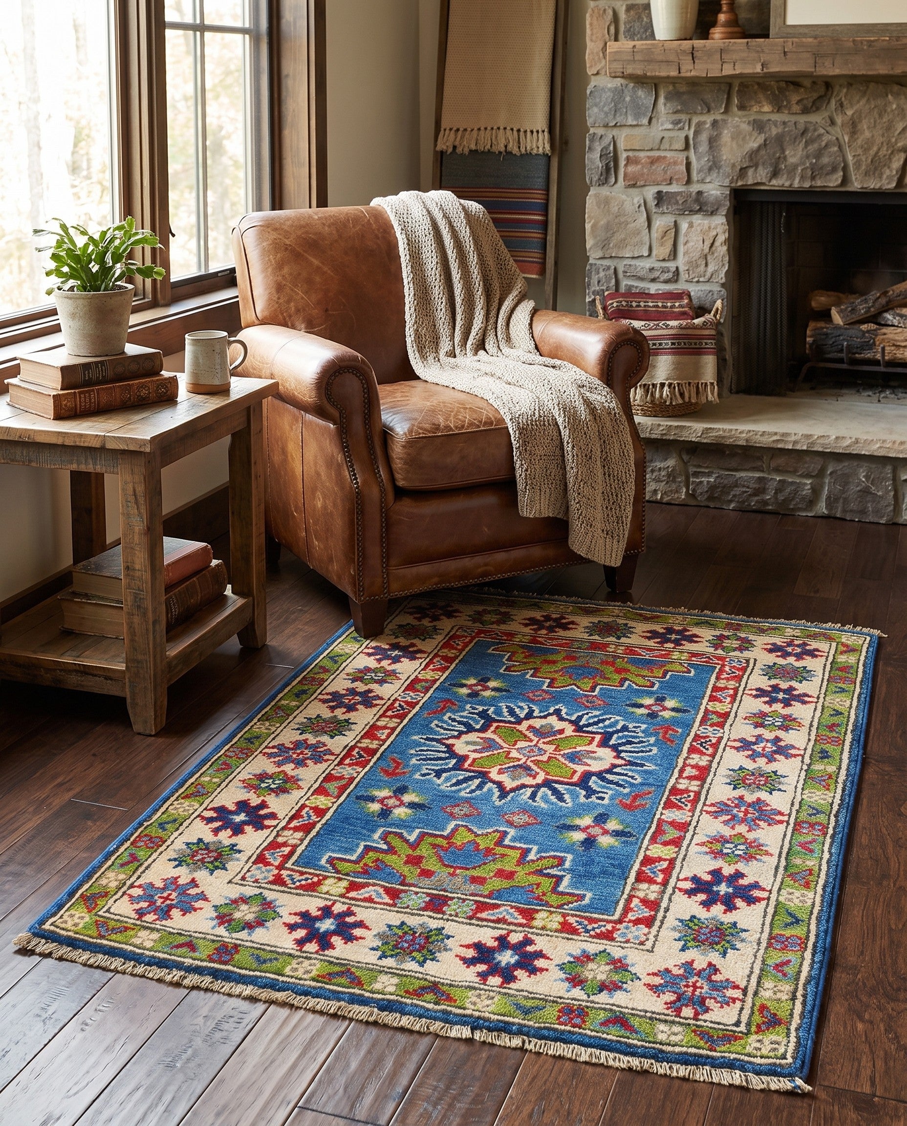 2' 1 x 2' 10 Hand Knotted Kazak Rug