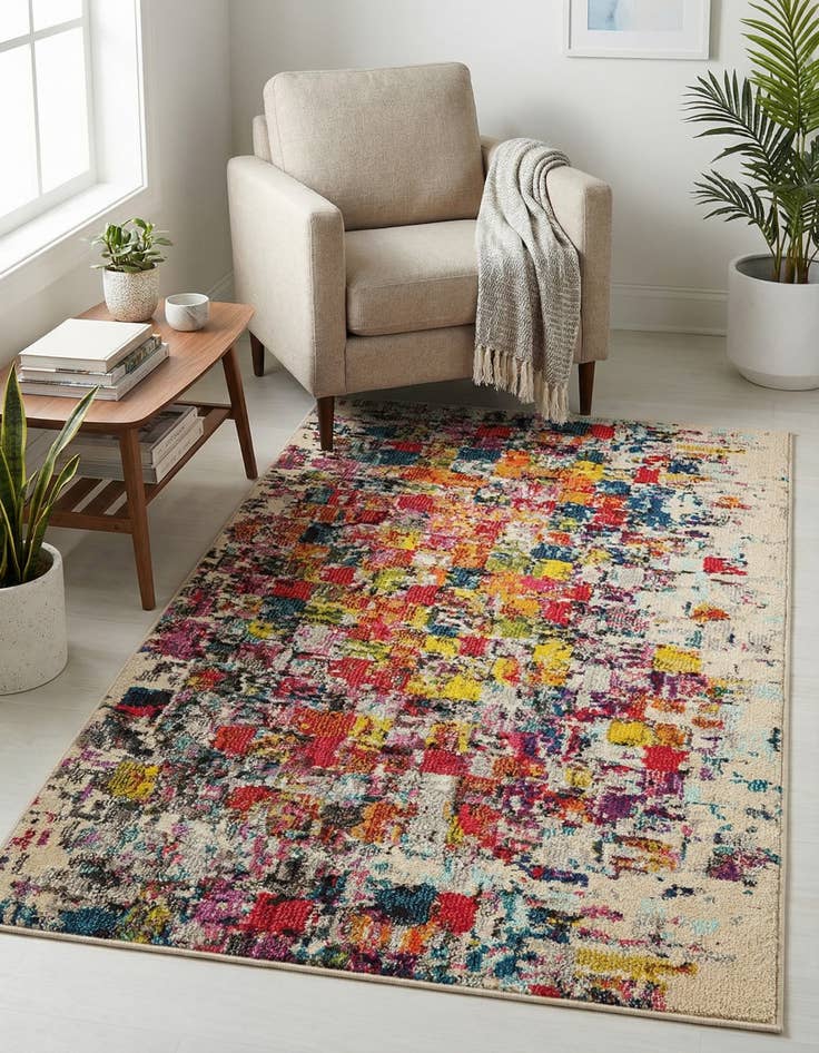 Detail image of 3' 3 x 5' 3 Washable Hyacinth Rug