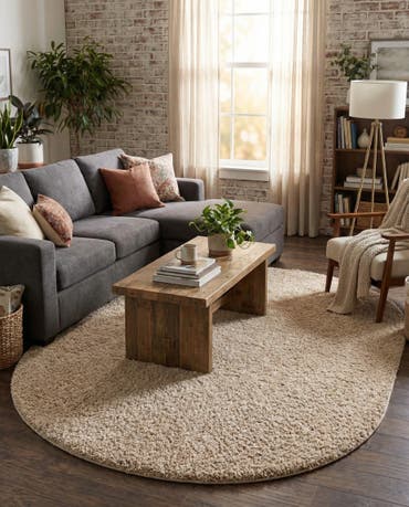  8' x 10' Everyday Shag Oval Rug