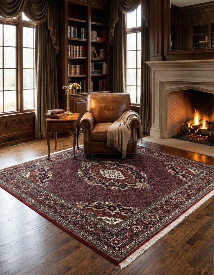 Detail image of 6' 5 x 6' 7 Bidjar Wool Square Rug