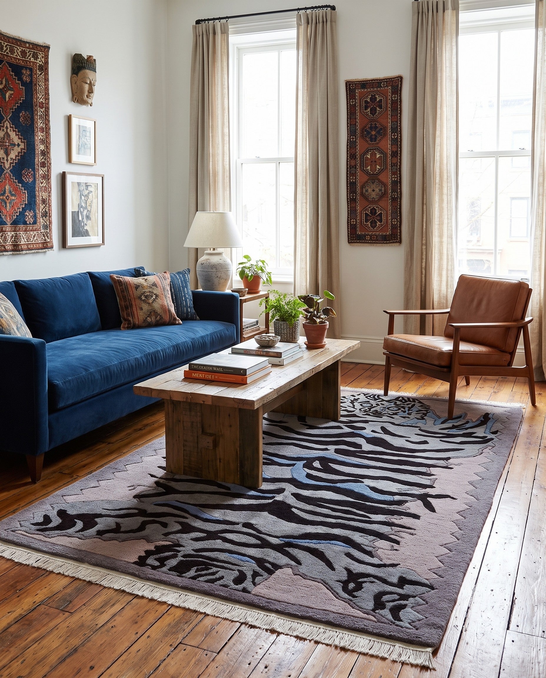 4' x 5' 10 Nepal Wool Rug