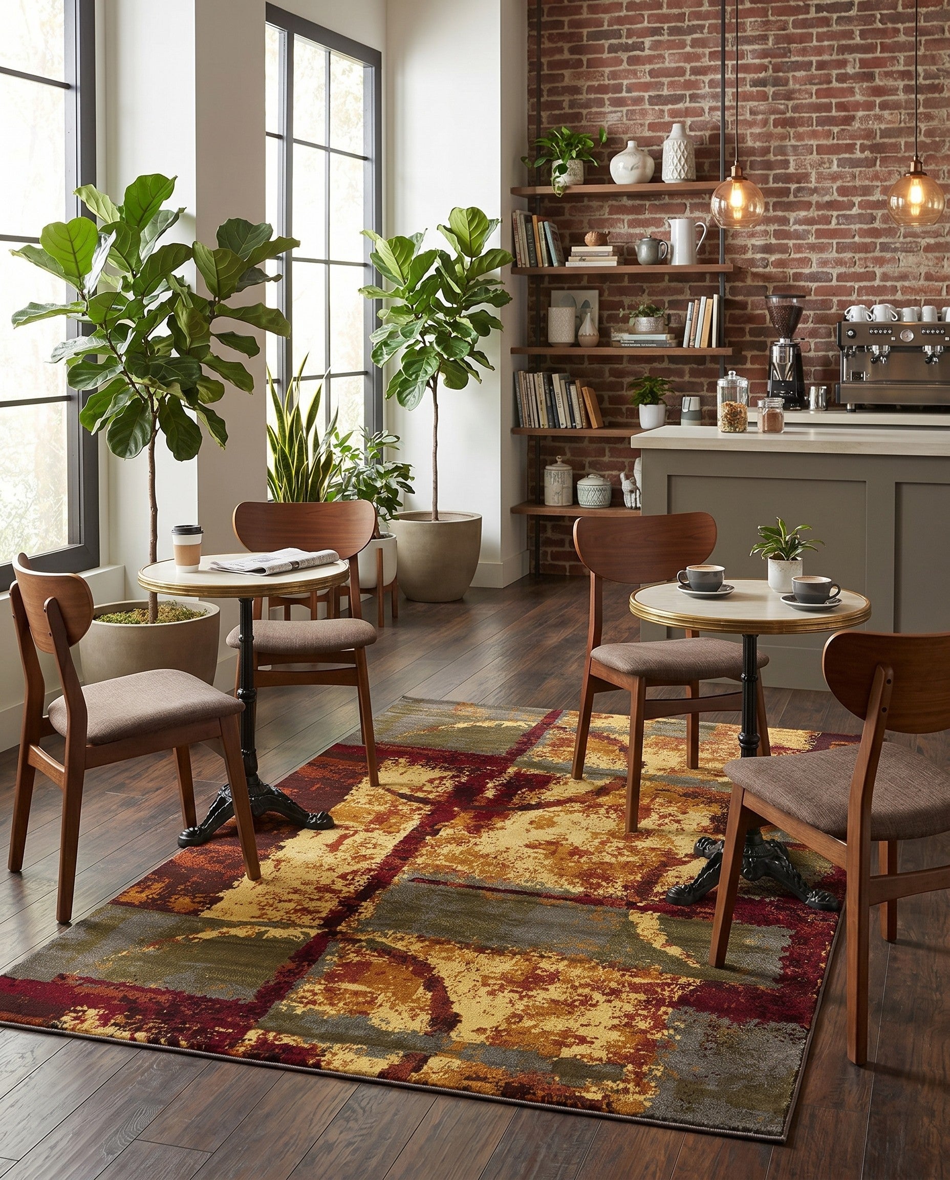 7' x 10' Coffee Shop Rug