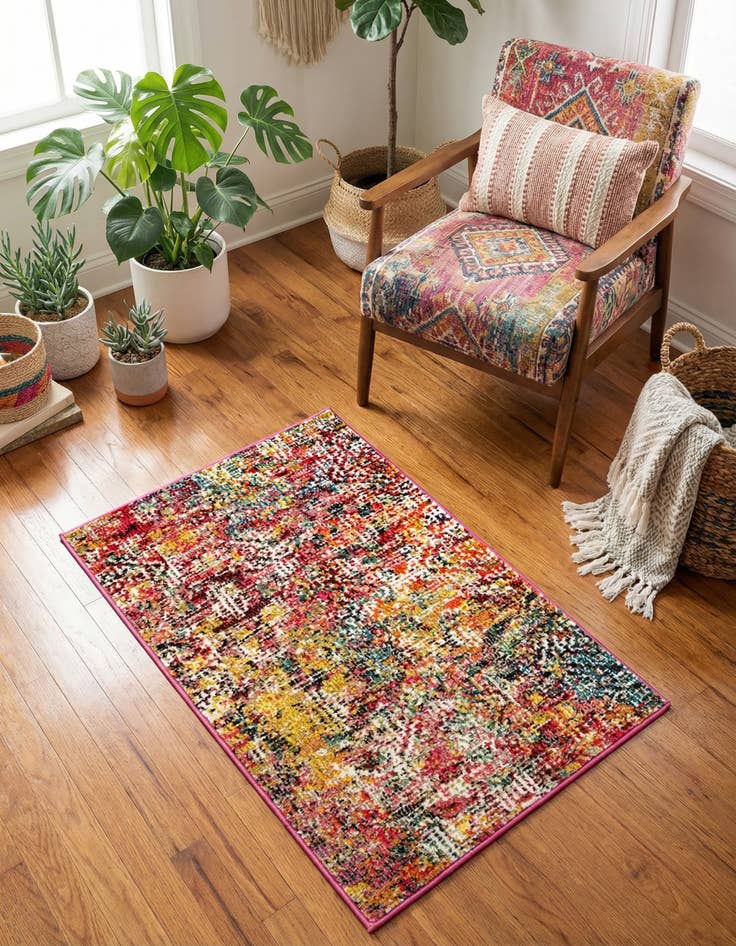 Detail image of 2' x 3' Washable Vivid Rug