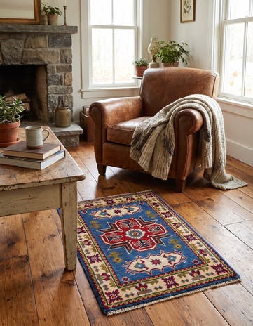 2' x 3' Hand Knotted Kazak Rug