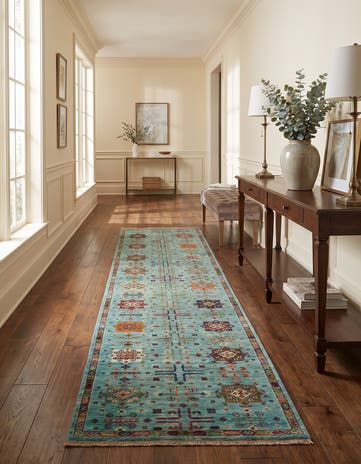 2' 9 x 9' 10 Hand Knotted Ariana Ziegler Runner Rug