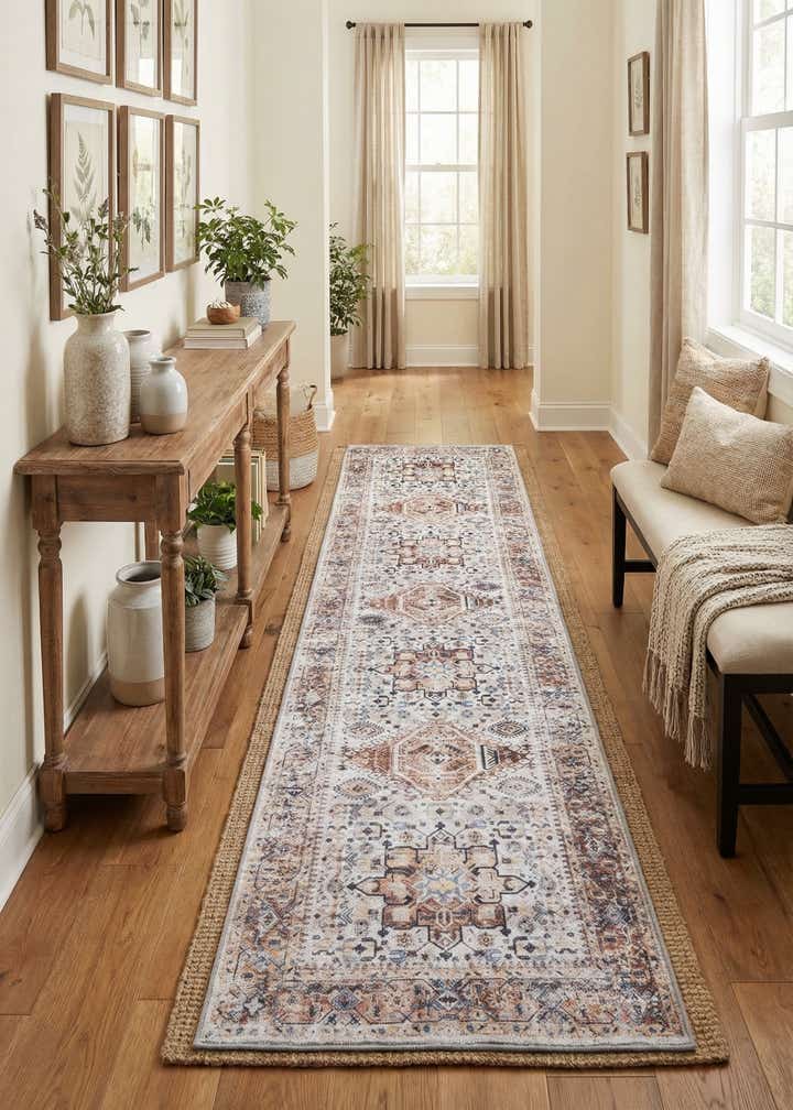 2' 7 x 10' Washable Yara Runner Rug