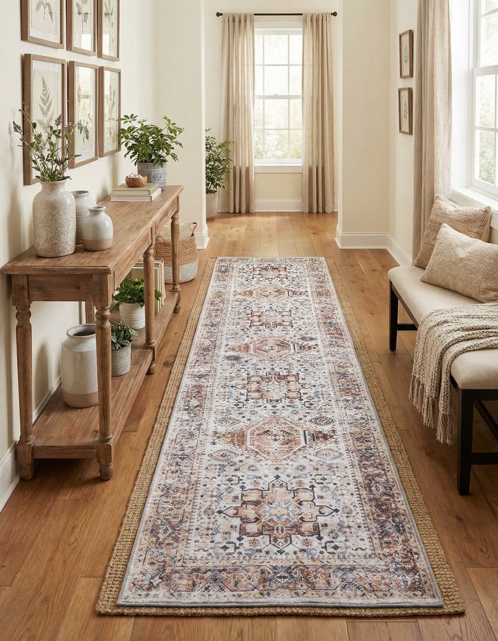 2' 7 x 10' Washable Yara Runner Rug