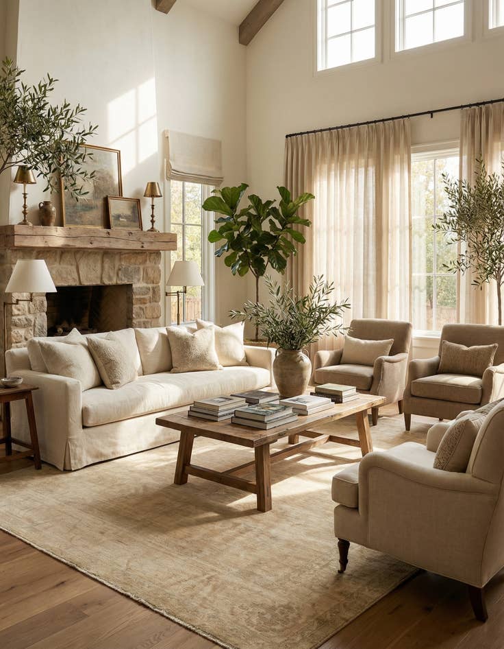 Detail image of 8' 2 x 9' 8 Hand Knotted Oushak Wool Rug