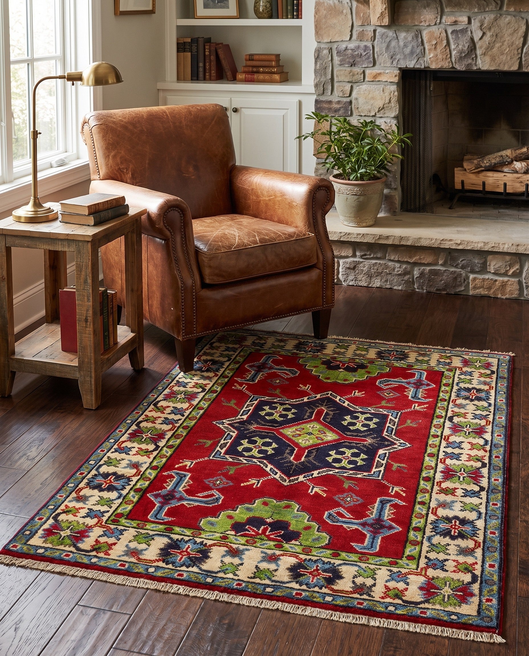 2' 9 x 3' 8 Hand Knotted Kazak Rug