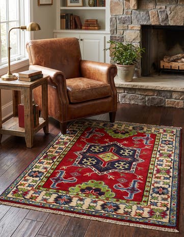 2' 9 x 3' 8 Hand Knotted Kazak Rug