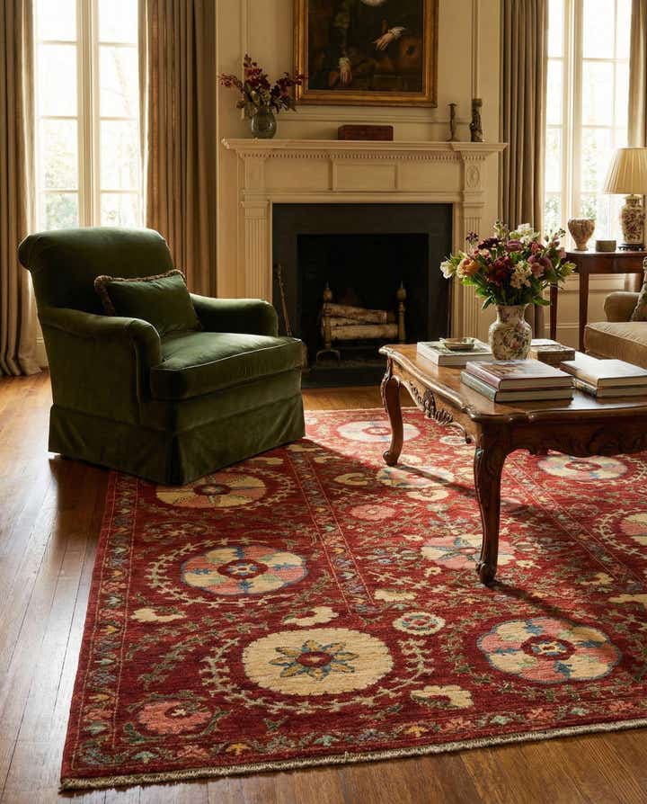 5' 1 x 6' 4 Hand Knotted Ariana Ziegler Oriental Rug
