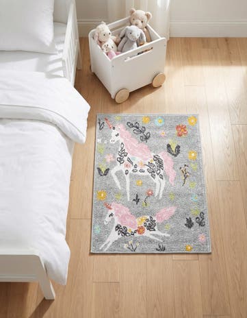 2' 2 x 3' Unicorns Whimsy Kids Rug