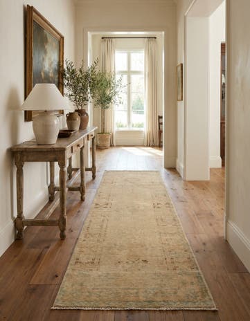 2' 11 x 5' 10 Hand Knotted Oushak Wool Runner Rug