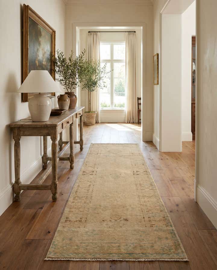 2' 11 x 5' 10 Hand Knotted Oushak Wool Runner Rug
