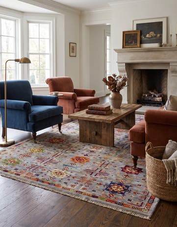 5' x 6' 6 Hand Knotted Ariana Ziegler Rug