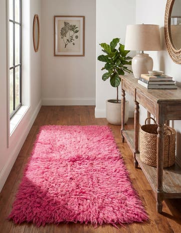 2' 5 x 4' 5 Hand Knotted Moroccan Wool Runner Rug