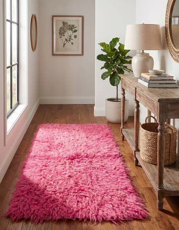 2' 5 x 4' 5 Hand Knotted Moroccan Wool Runner Rug