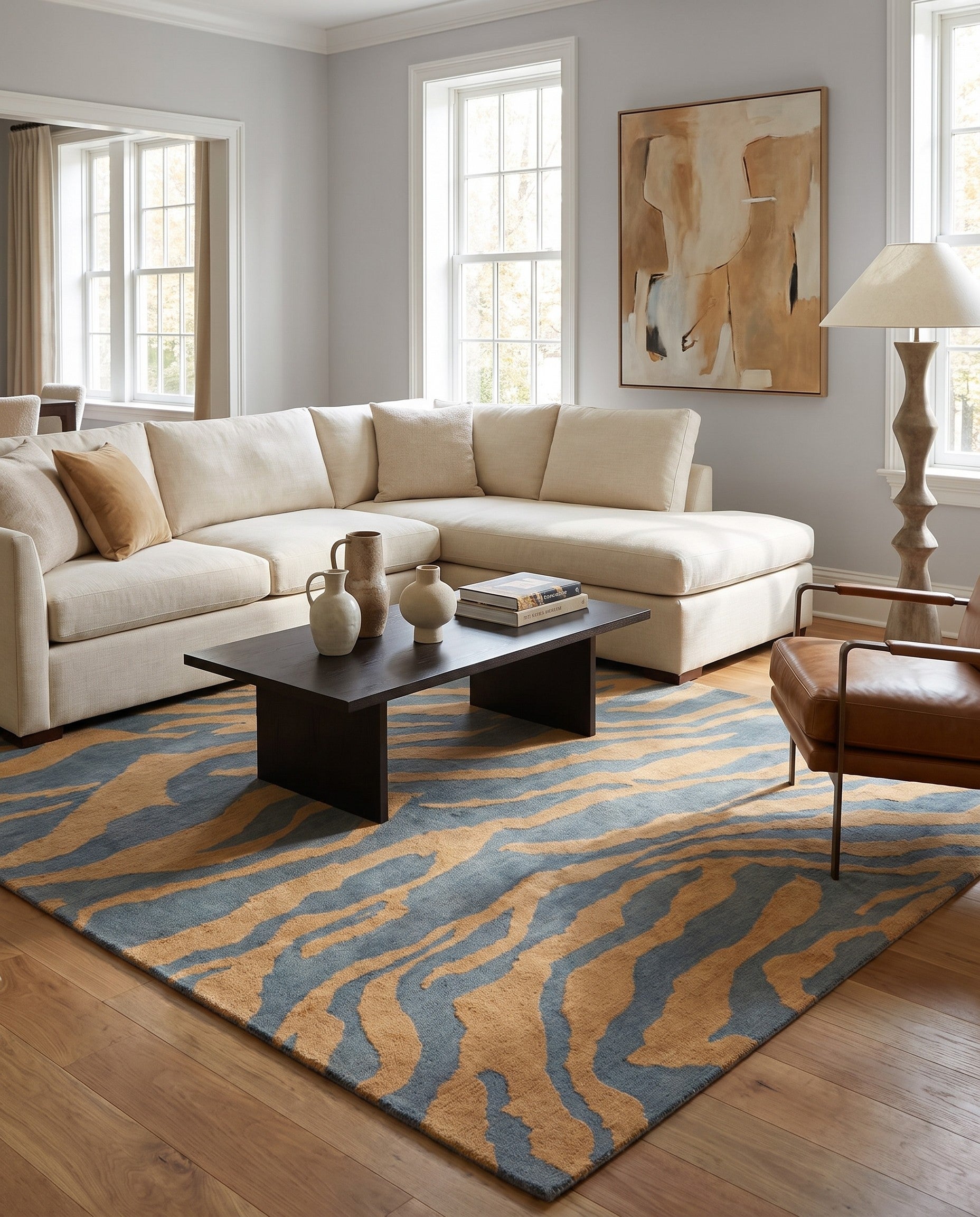 6' 8 x 9' 5 Hand Knotted Ziegler Modern Rug
