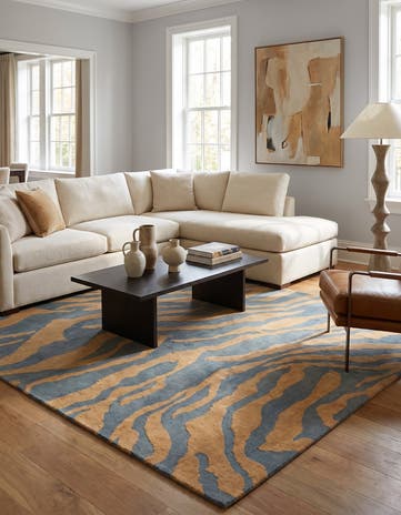 6' 8 x 9' 5 Hand Knotted Ziegler Modern Rug