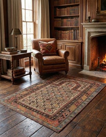 3' 7 x 4' 5 Marasali Wool Square Rug
