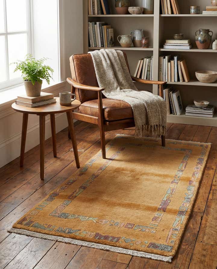 2' 5 x 4' 7 Hand Knotted Nepal Wool Rug