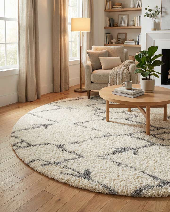8' x 8' Infinity Shag Round Rug