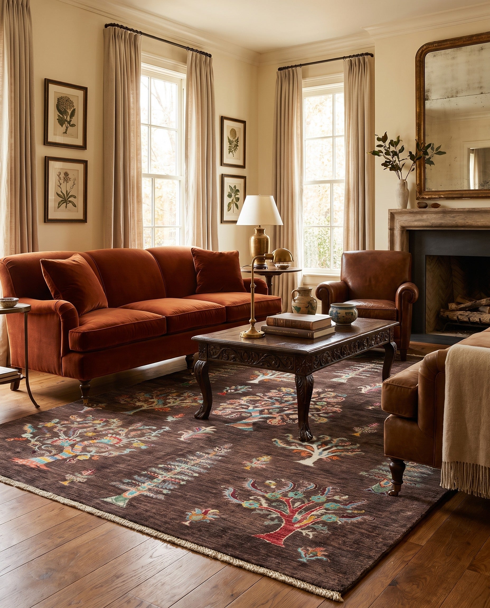 5' 8 x 7' 9 Hand Knotted Ariana Ziegler Rug