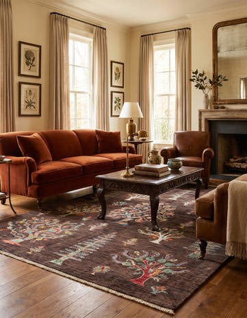 5' 8 x 7' 9 Hand Knotted Ariana Ziegler Rug