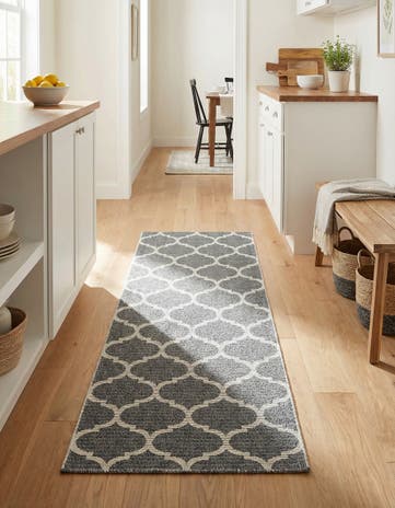 Dark Gray Georgia Runner Rug