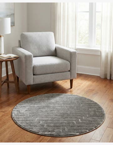 3' x 3' Vogue Geo Round Rug