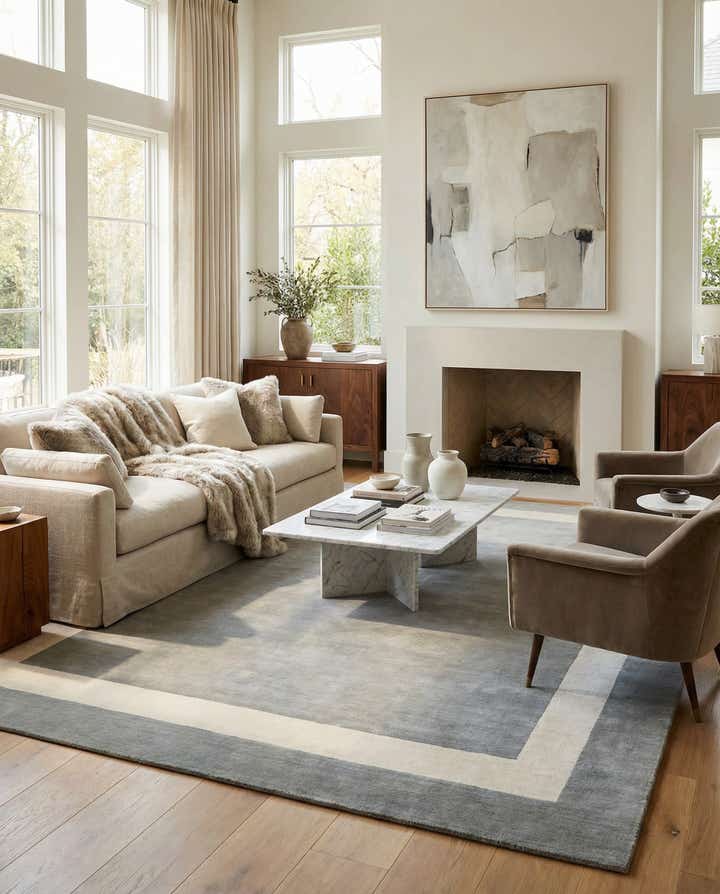 10' x 14' 1 Jill Zarin Border Wool Rug