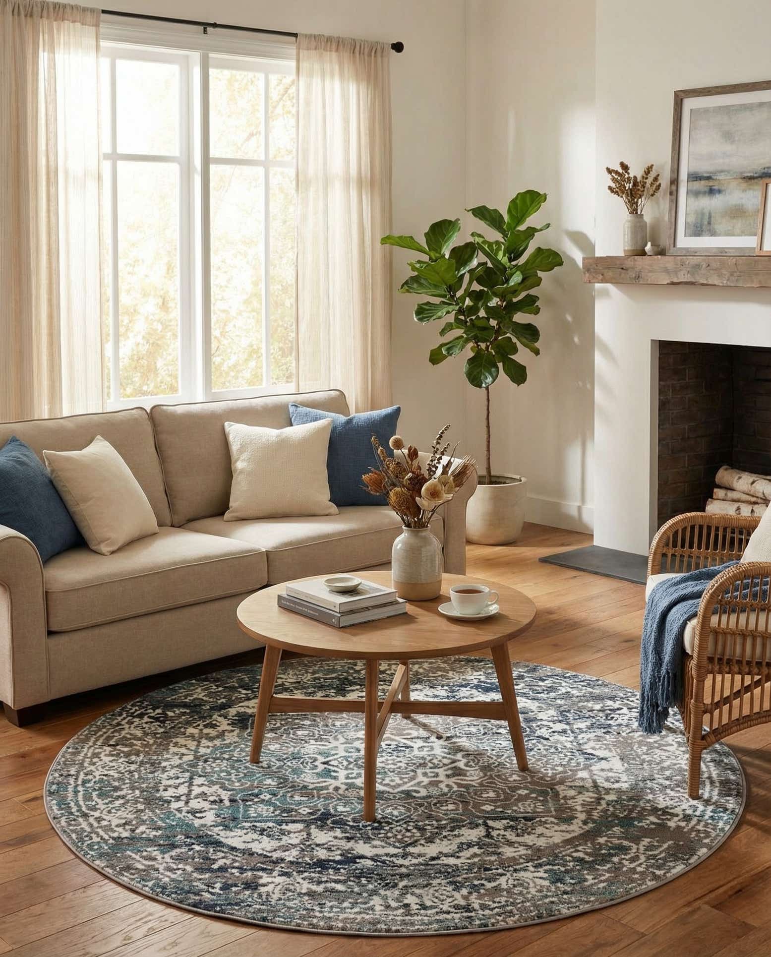 7' 10 x 7' 10 Arlington Round Rug
