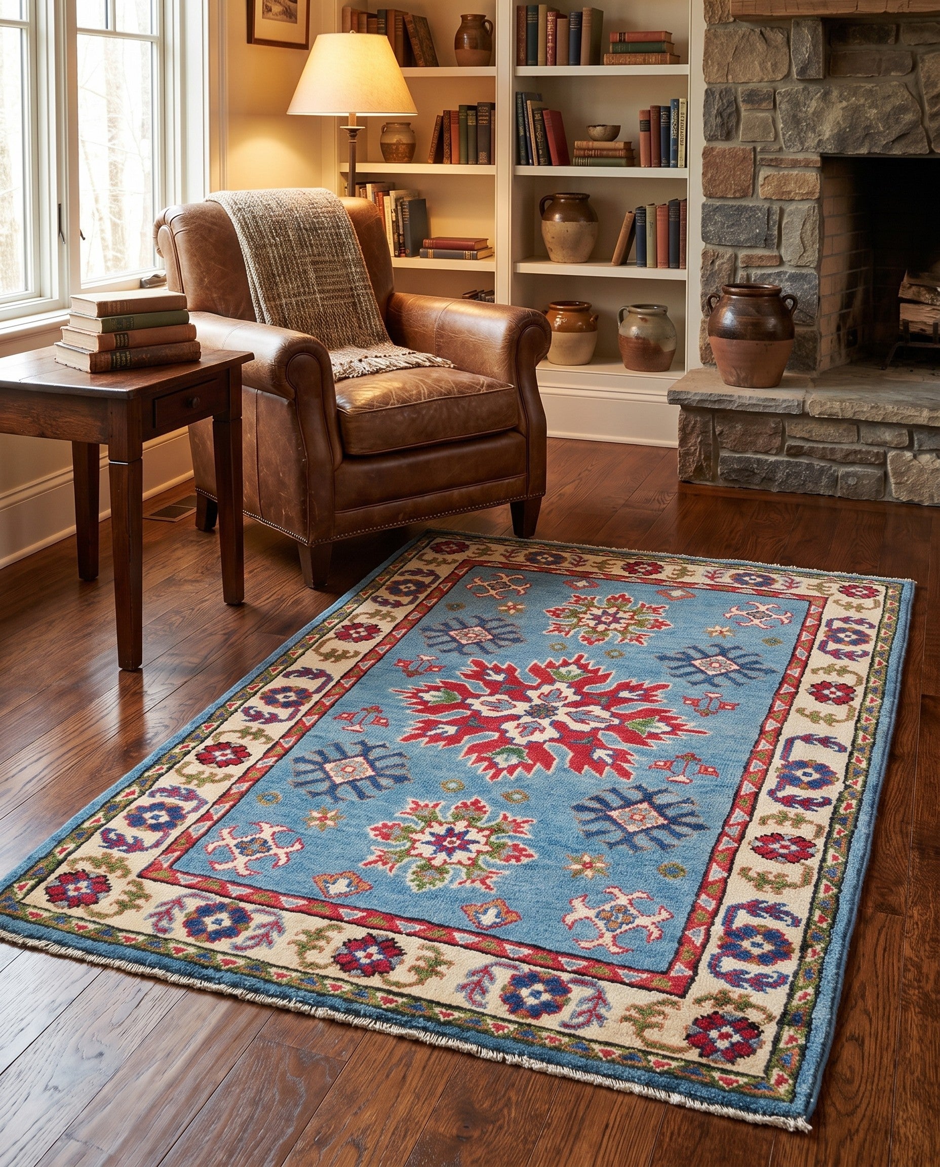 2' 8 x 4' 1 Hand Knotted Kazak Rug