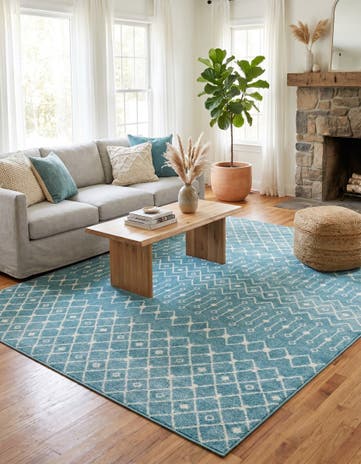 10' 8 x 14' Moroccan Trellis Rug