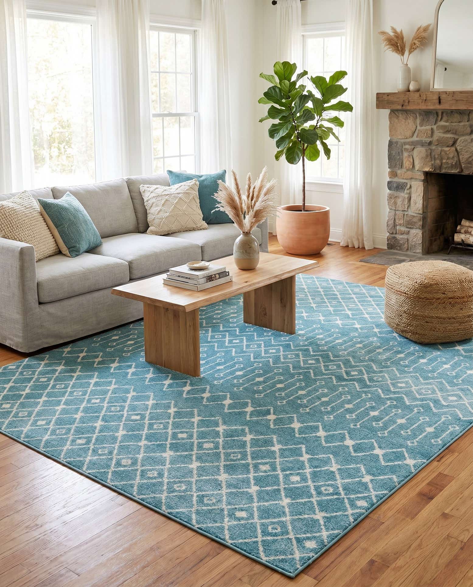 10' 8 x 14' Moroccan Trellis Rug