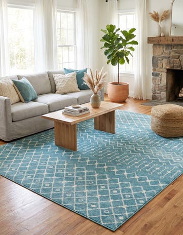 10' 8 x 14' Moroccan Trellis Rug