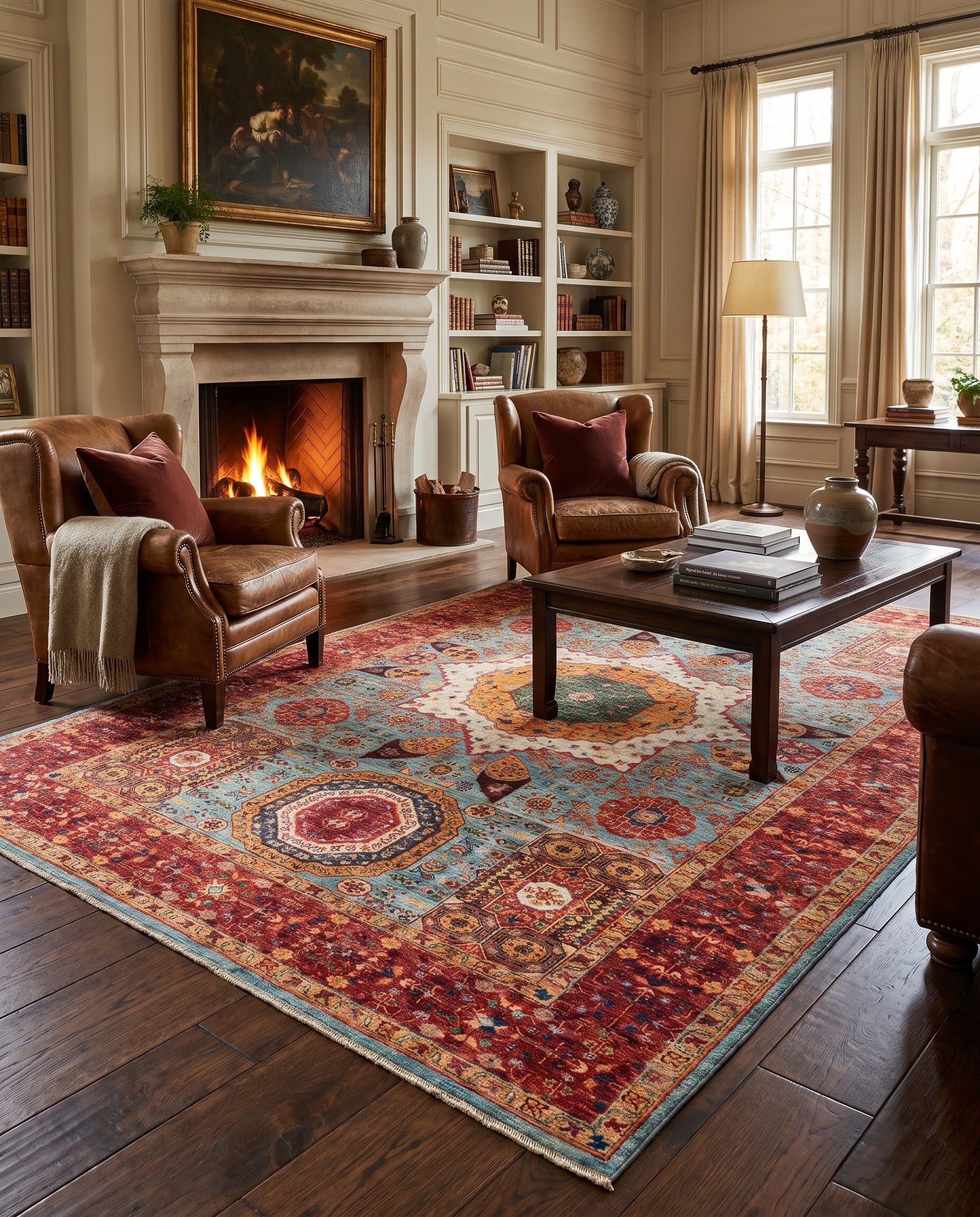 6' 5 x 9' Hand Knotted Ariana Ziegler Rug