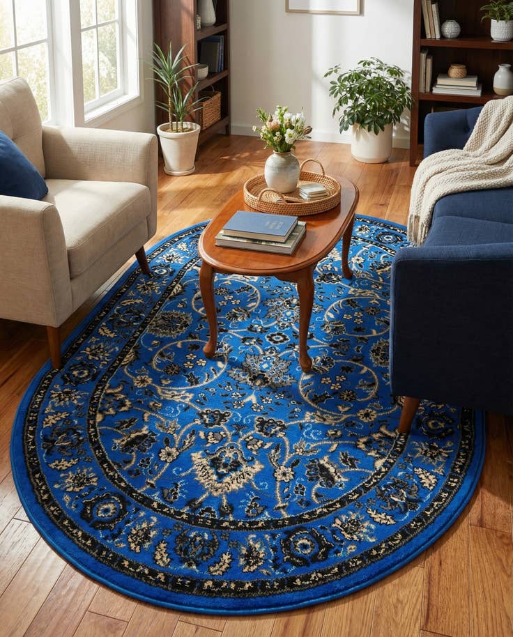 Detail image of 4' x 6' Yasmin Oval Rug