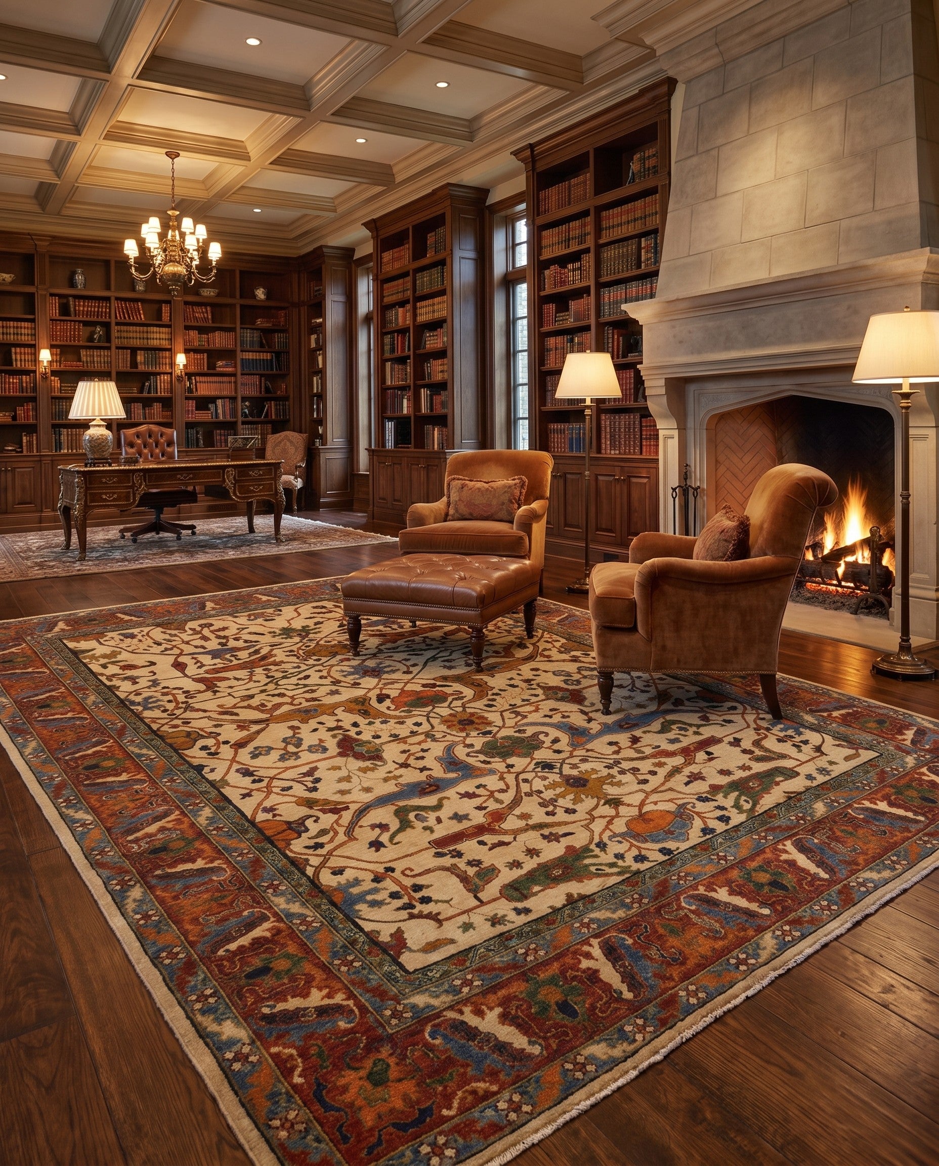 9' 11 x 13' Hand Knotted Kunduz Rug