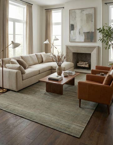 8' 2 x 11' 1 Hand Woven Kilim Modern Wool Rug
