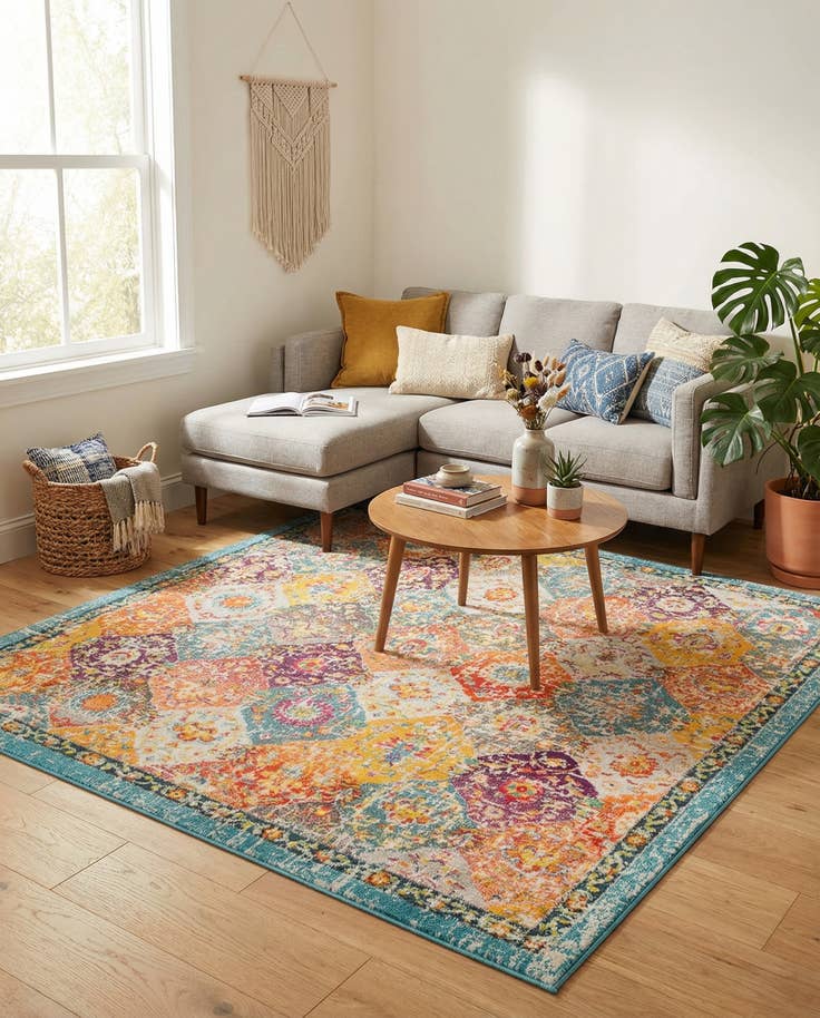 Detail image of 6' x 6' Madeline Square Rug