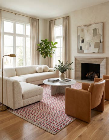 8' 6 x 10' 3 Hand Knotted Darya Wool Rug
