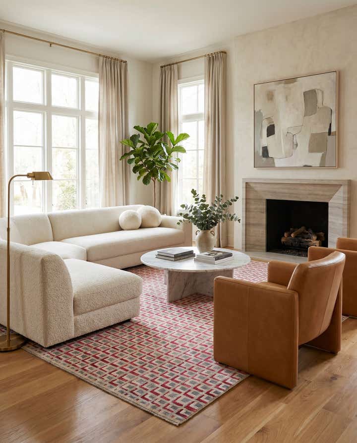 8' 6 x 10' 3 Hand Knotted Darya Wool Rug