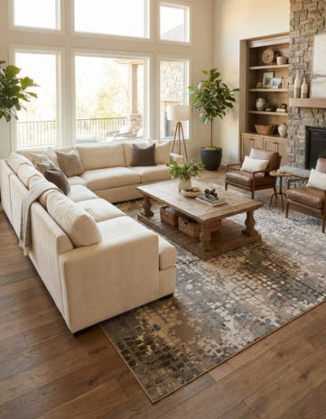 10' 6 x 16' 5 Washable Theia Rug